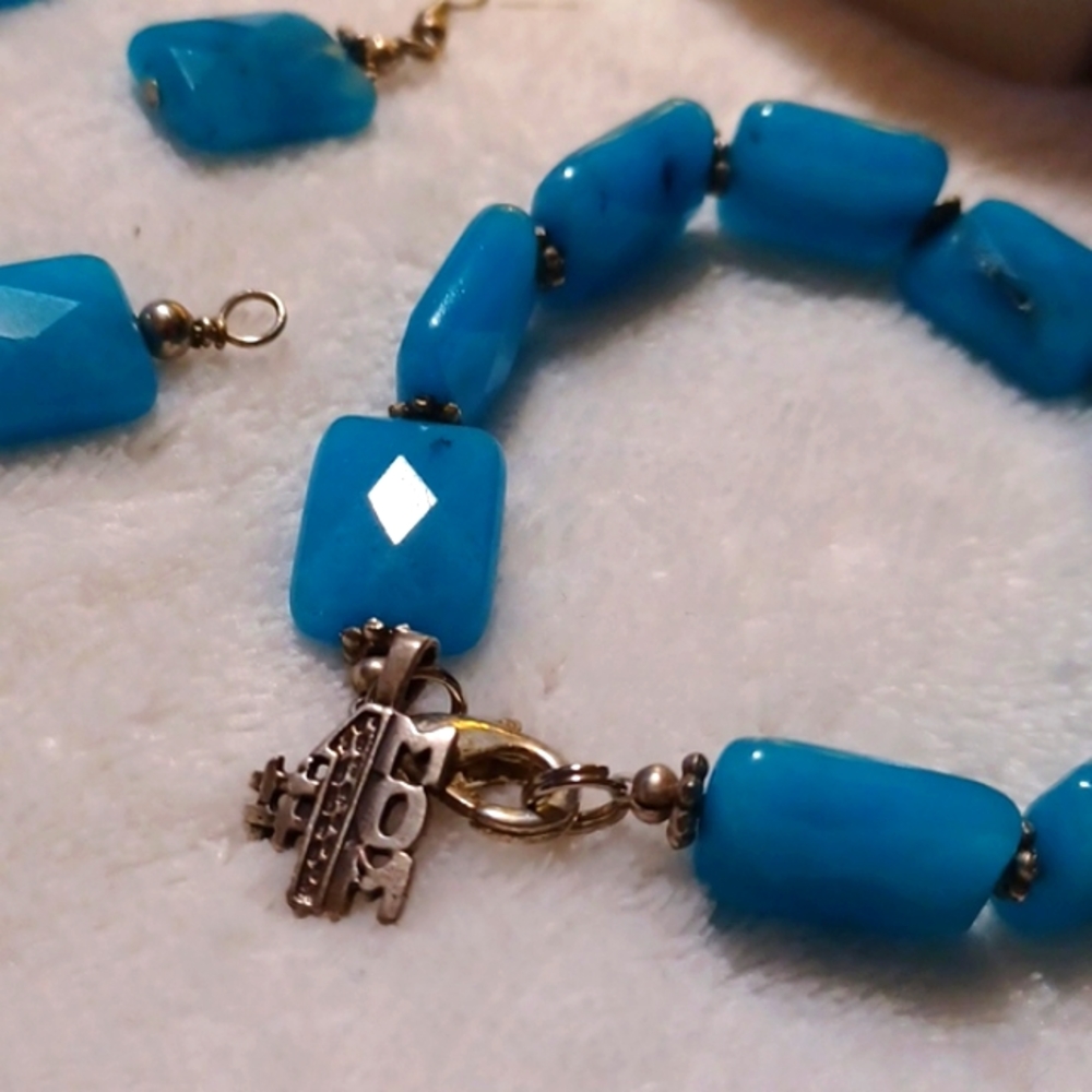 Dolomite Sterling silver bracelet
